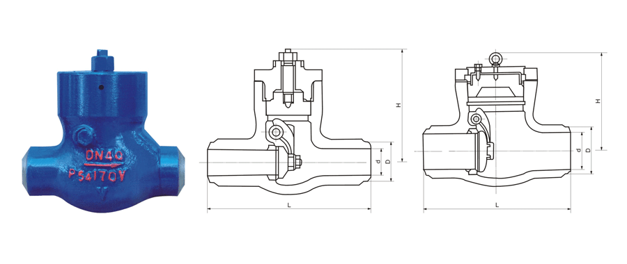 焊接止回阀尺寸图