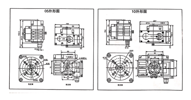 电动阀门执行器05/10外形图